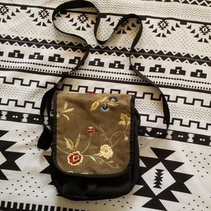 Embroidered Crossbody Bag
